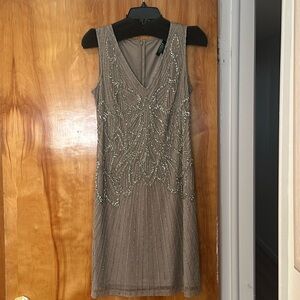 Lauren Ralph Lauren Evening Beaded Cocktail Dress size 6